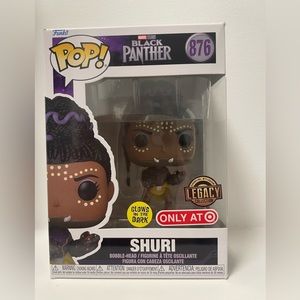 -Funko POP! Marvel Black Panther Shuri Glows in the Dark #876 Vinyl Figure
